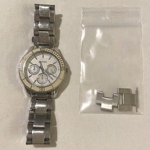 Fossil Stainless Steel Chronograph Boyfriend Watch